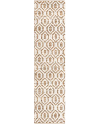 Chindi jute rug - White/Natural / Runner / 2’ 7 x 10’