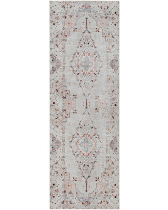 Clementine washable area rug - Light Gray / Runner