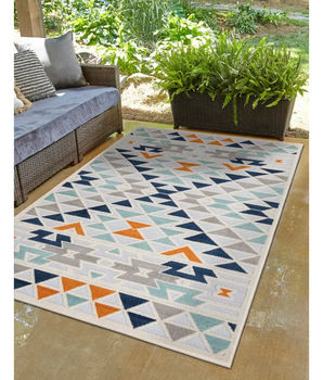 Coastal aruba outdoor bubali rug - Area Rugs