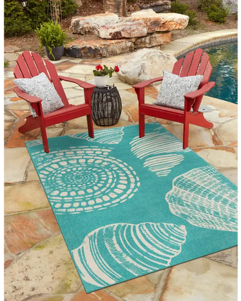 Coastal outdoor coastal bodrum rug - Area Rugs