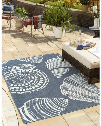 Coastal outdoor coastal bodrum rug - Area Rugs