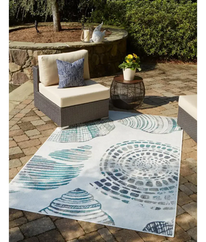 Coastal outdoor coastal bodrum rug - Area Rugs