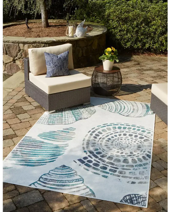 Coastal outdoor coastal bodrum rug - Area Rugs