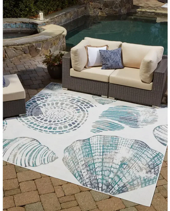 Coastal outdoor coastal bodrum rug - Area Rugs