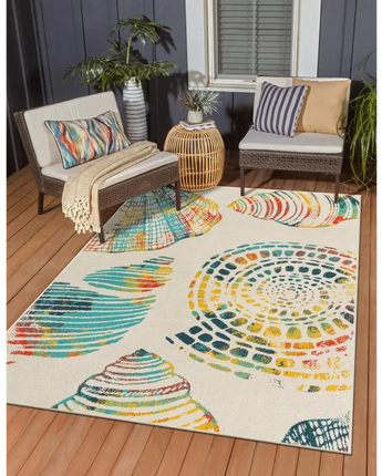 Coastal outdoor coastal bodrum rug - Area Rugs