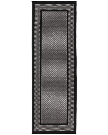 Contemporary outdoor border multi border rug - Gray / 2’ 2 x