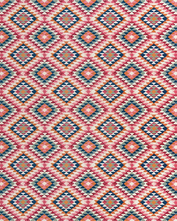 Contemporary outdoor southwestern fethiye rug - Multi