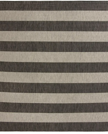 Contemporary outdoor striped distressed stripe rug -