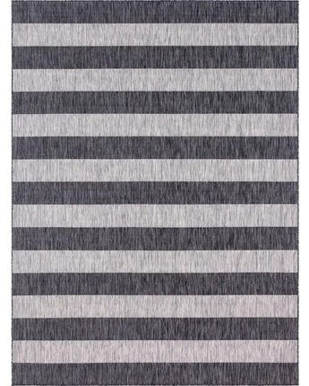 Contemporary outdoor striped distressed stripe rug -