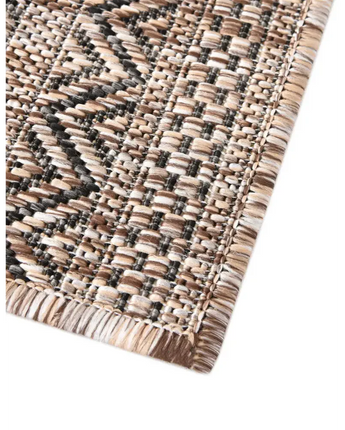 Contemporary outdoor striped maia rug - Area Rugs