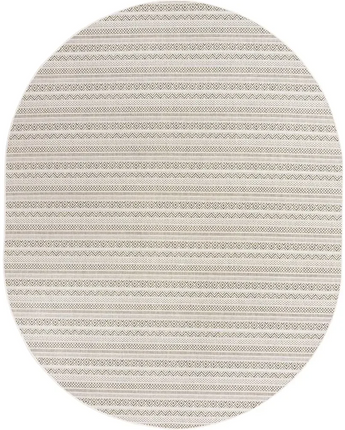 Contemporary outdoor striped maia rug - Green / 7’