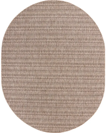 Contemporary outdoor striped maia rug - Natural / 7’