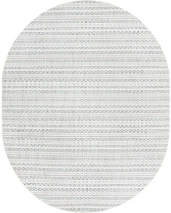 Contemporary outdoor striped maia rug - Teal / 7’