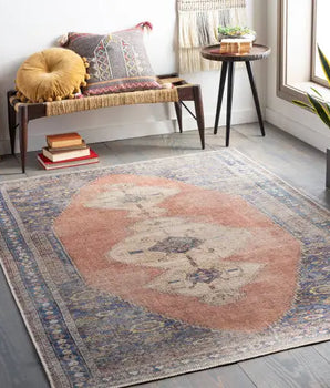 Cosette washable area rug - Area Rugs