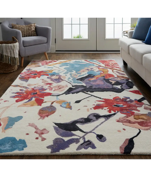 Dafney modern viscose rug - Area Rugs