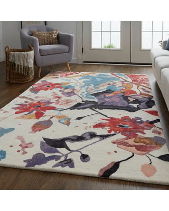 Dafney modern viscose rug - Area Rugs