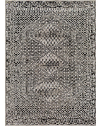 Daphne washable area rug - Black / Rectangle / 5x7 - Area