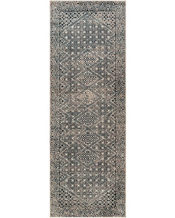 Daphne washable area rug - Black / Runner / 2’7’’ x