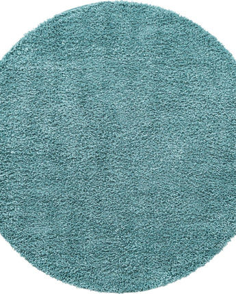 Davos shag rug (round) - Aqua / Round / 6 Ft Round (6’ x