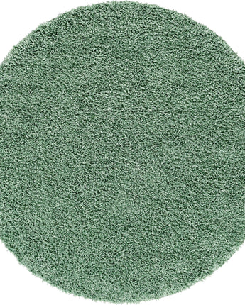 Davos shag rug (round) - Green / Round / 6 Ft Round (6’ x