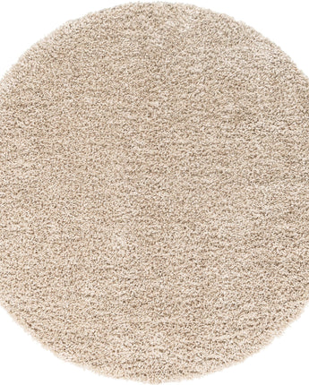 Davos shag rug (round) - Linen / Round / 6 Ft Round (6’ x