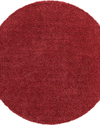 Davos shag rug (round) - Poppy / Round / 6 Ft Round (6’ x