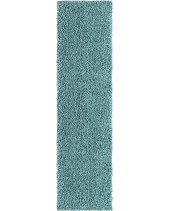 Davos shag rug (runners) - Aqua / Runner / 2’ 7 x 10’