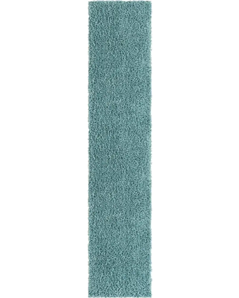 Davos shag rug (runners) - Aqua / Runner / 2’ 7 x 13’