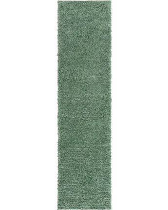 Davos shag rug (runners) - Green / Runner / 2’ 7 x 10’