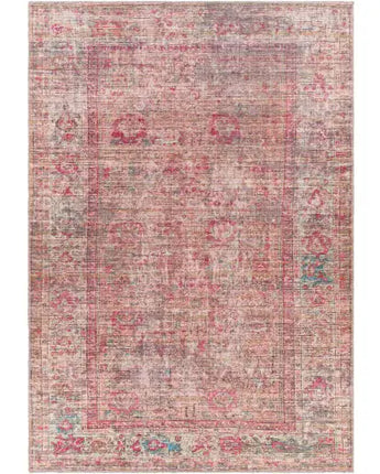 Delphine washable area rug - Fuchsia Pink / Rectangle / 5x7