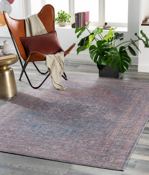 Dianthus washable area rug - Area Rugs