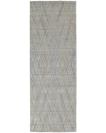 Elias abstract diamond - Gray / Beige / Runner