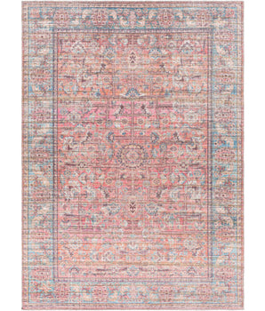 Étienne washable area rug - Pink / Rectangle / 5x7 - Area