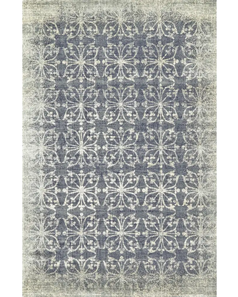 Fiona distressed ornamental rug - Brown / Gray / Rectangle