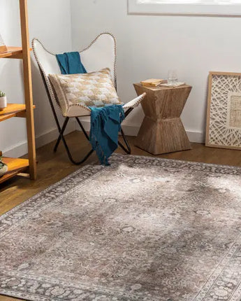 Fleurir washable area rug - Area Rugs