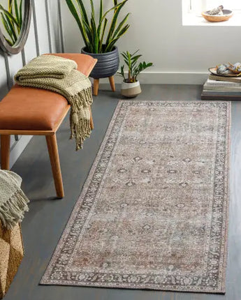 Fleurir washable area rug - Area Rugs