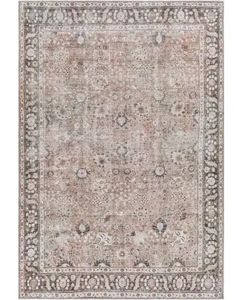 Fleurir washable area rug - Beige / Rectangle / 5x7 - Area