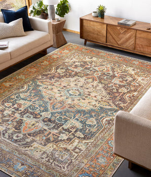 Gabrielle washable area rug - Area Rugs