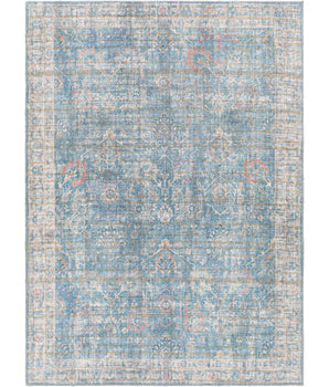 Gaël washable area rug - Light Blue / Rectangle / 5x7