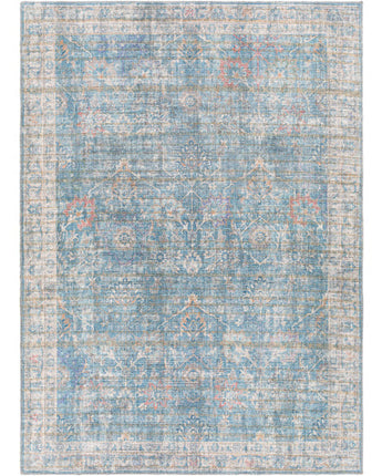 Gaël washable area rug - Light Blue / Rectangle / 5x7