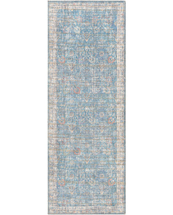 Gaël washable area rug - Light Blue / Runner / 2’7’’