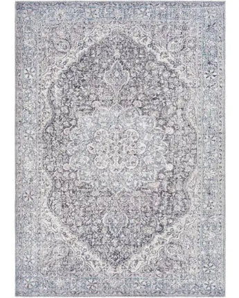 Gardenia washable area rug - Light Blue / Rectangle / 5x7