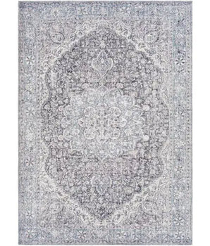 Gardenia washable area rug - Light Blue / Rectangle / 5x7