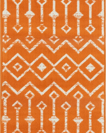 Geometric moroccan trellis rug (runner & square) - Orange