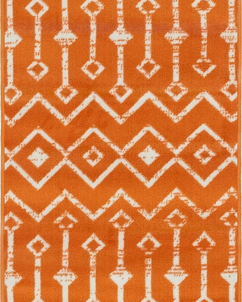 Geometric moroccan trellis rug (runner & square) - Orange