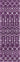 Geometric moroccan trellis rug (runner & square) - Violet