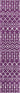 Geometric moroccan trellis rug (runner & square) - Violet