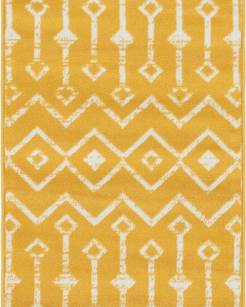 Geometric moroccan trellis rug (runner & square) - Yellow