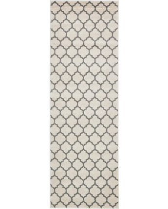 Geometric philadelphia trellis rug (runners) - Beige/Gray