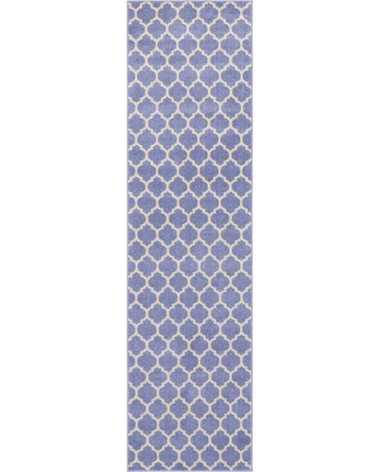 Geometric philadelphia trellis rug (runners) - Blue